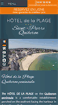 Mobile Screenshot of en.hotel-plage-quiberon.com
