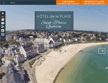 Tablet Screenshot of en.hotel-plage-quiberon.com